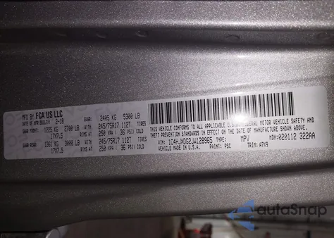 2018 Jeep Wrangler Unlimited Sport S 4X4 z USA, uszkodzony, nr VIN 1C4HJXDG2JW128965